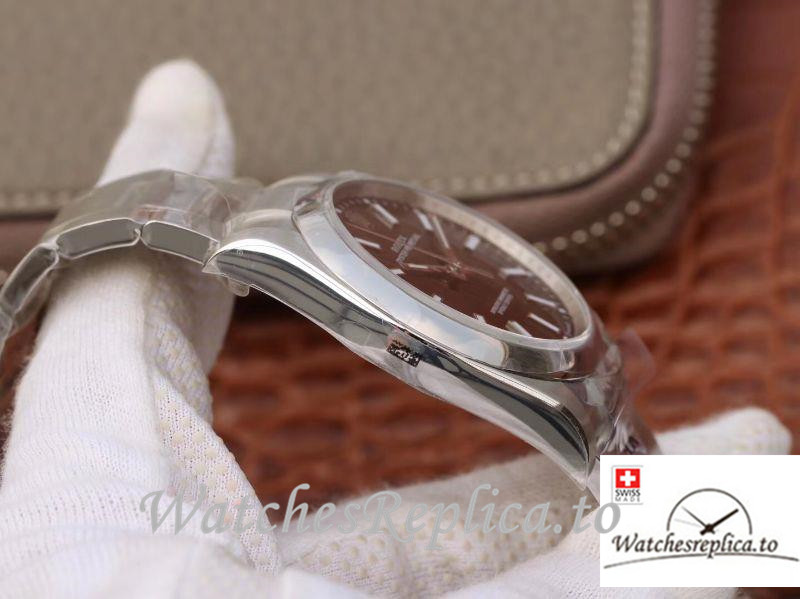 Swiss Rolex Oyster Perpetual Replica 114300 Silver Strap 39MM - WatchesReplica.is