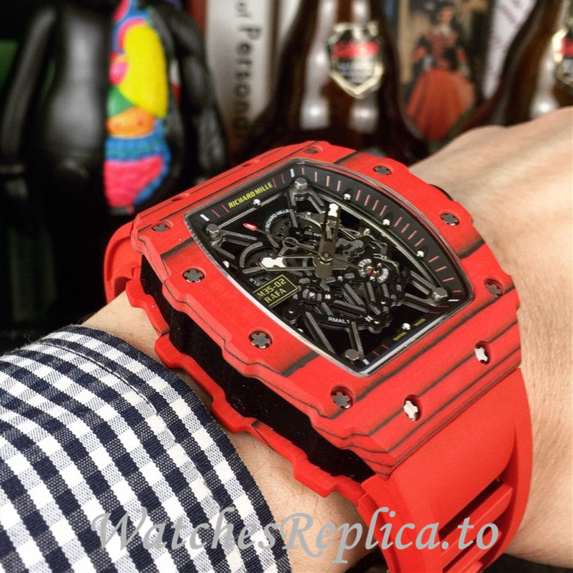 Richard Mille Replica RM35-02 Rubber strap 50MM - WatchesReplica.is