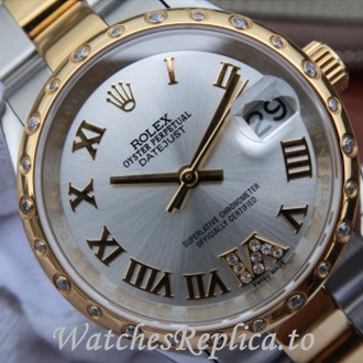 Swiss Rolex Datejust Replica 178383 Stainless steel strap 31MM - WatchesReplica.is
