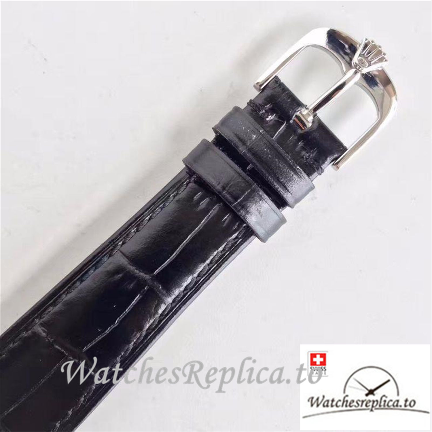 Swiss Rolex Cellini Replica 50509 Black Dial 39MM - WatchesReplica.is