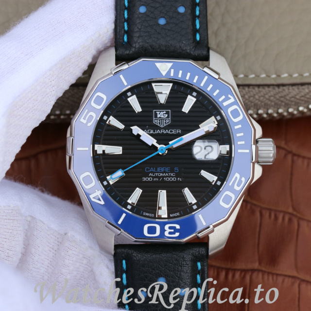 Tag Heuer Replica Carrera CAV514C.FC8171 Leather strap 43MM - WatchesReplica.is