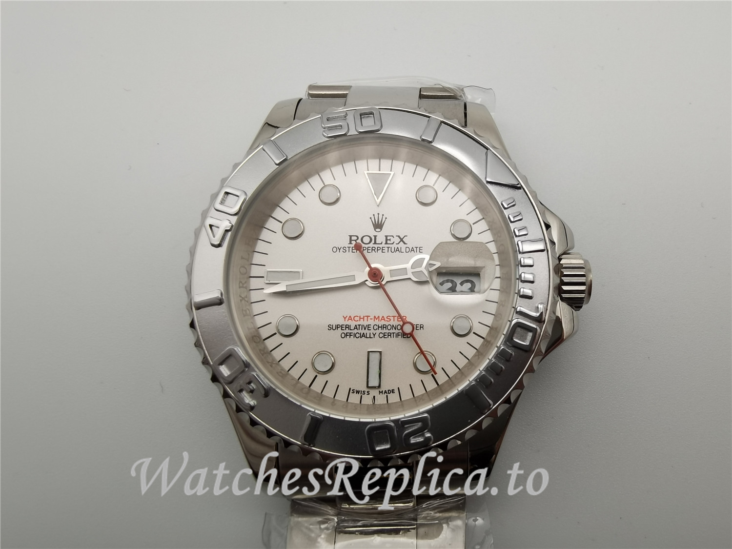 Rolex Yacht-Master Silver Dial 116622 - WatchesReplica.is
