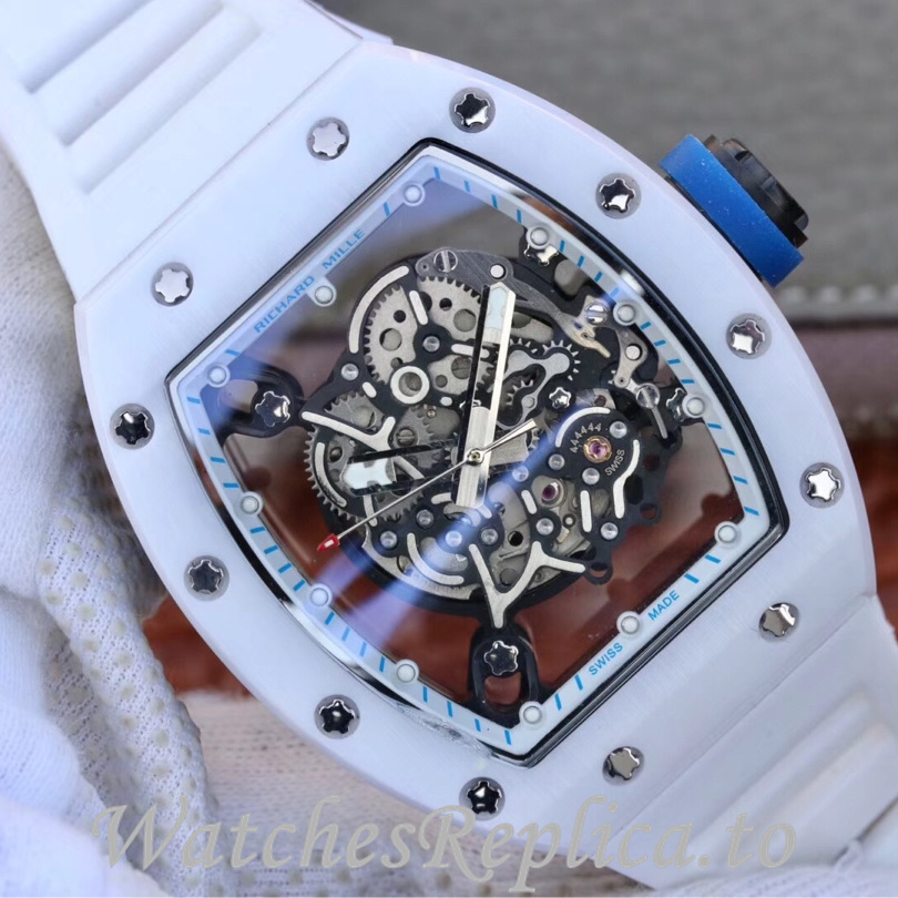 Richard Mille Replica RM055 Rubber strap 50MM - WatchesReplica.is