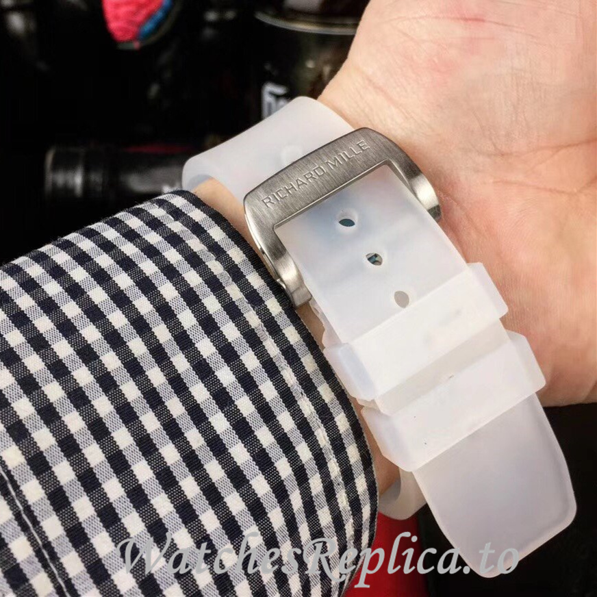 Richard Mille Replica RM011-FM Rubber strap 50MM - WatchesReplica.is