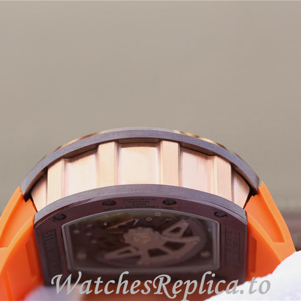 Richard Mille Replica RM011 Rubber strap 50MM - WatchesReplica.is