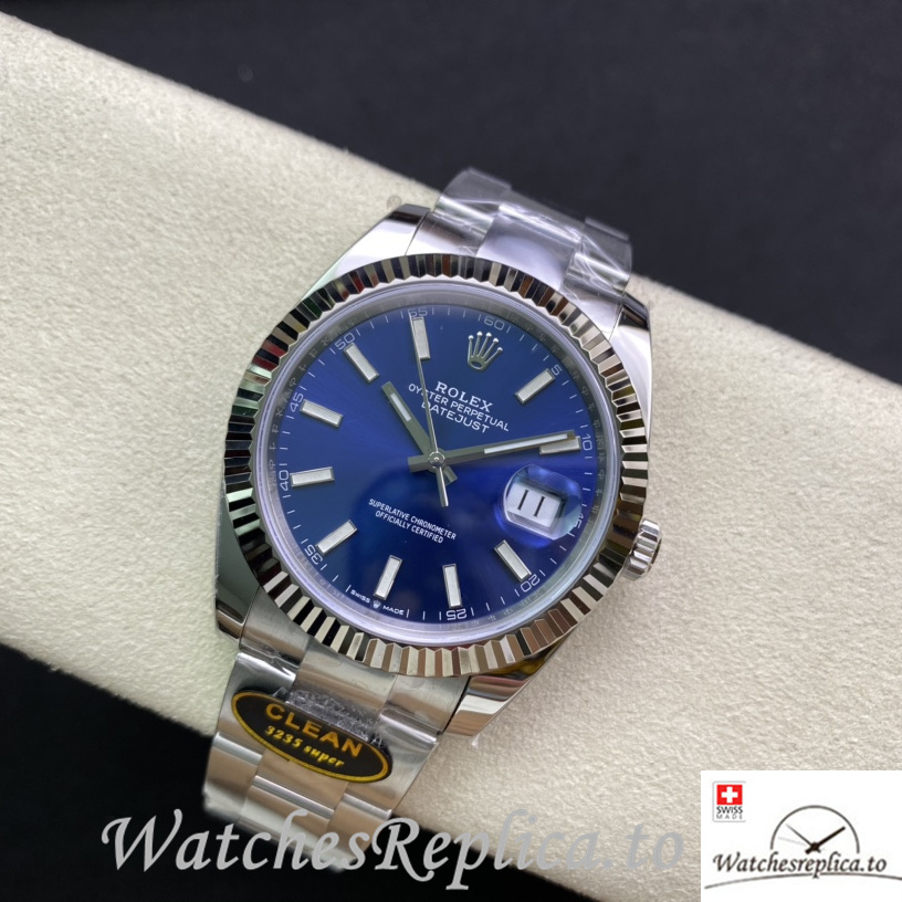 Swiss Rolex Datejust 126334 Replica Stainless steel strap 41MM - WatchesReplica.is