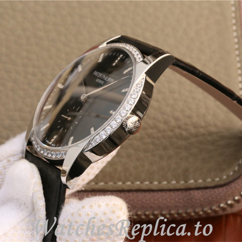 Patek Philippe Replica Calatrava 7122R-001 Leather strap 38MM - WatchesReplica.is