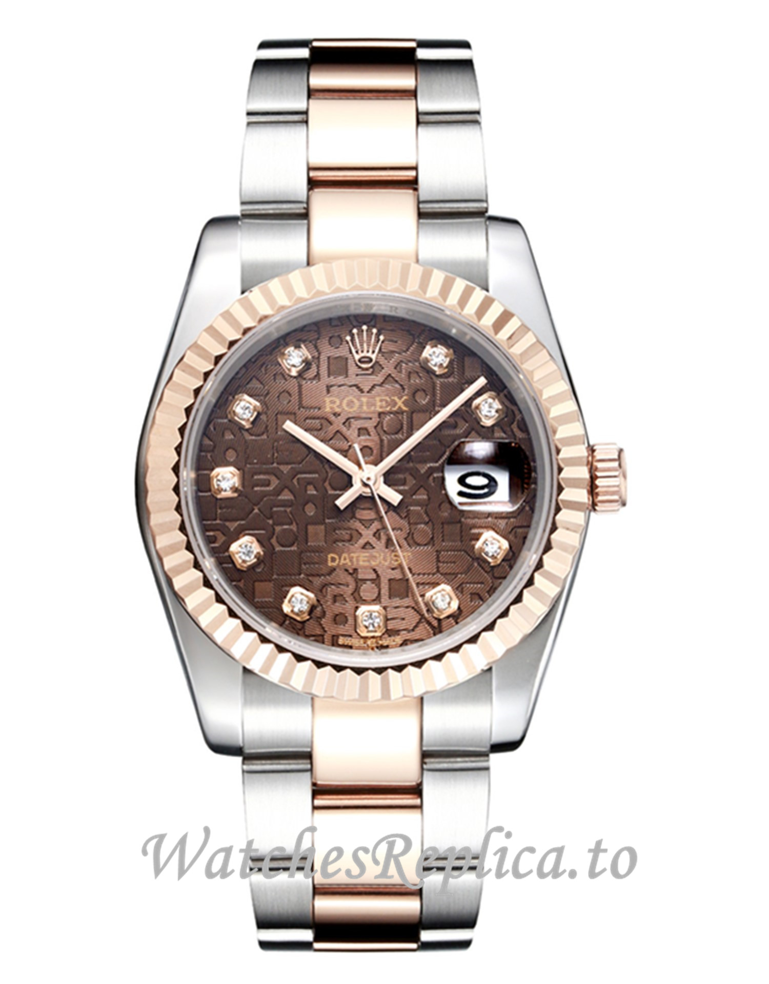 Rolex DateJust Replica 116233 Brown Dial - WatchesReplica.is