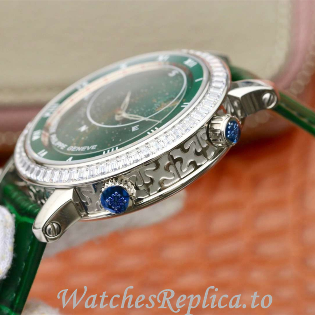 Patek Philippe Replica Complications 5102 Leather strap 43MM - WatchesReplica.is