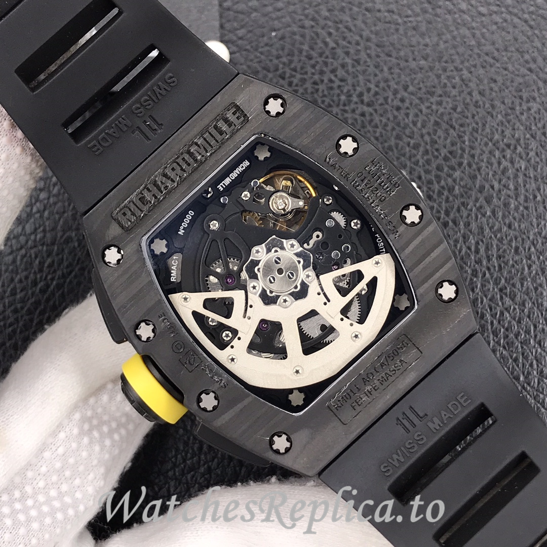 Richard Mille Replica RM-011 Rubber strap 50MM - WatchesReplica.is