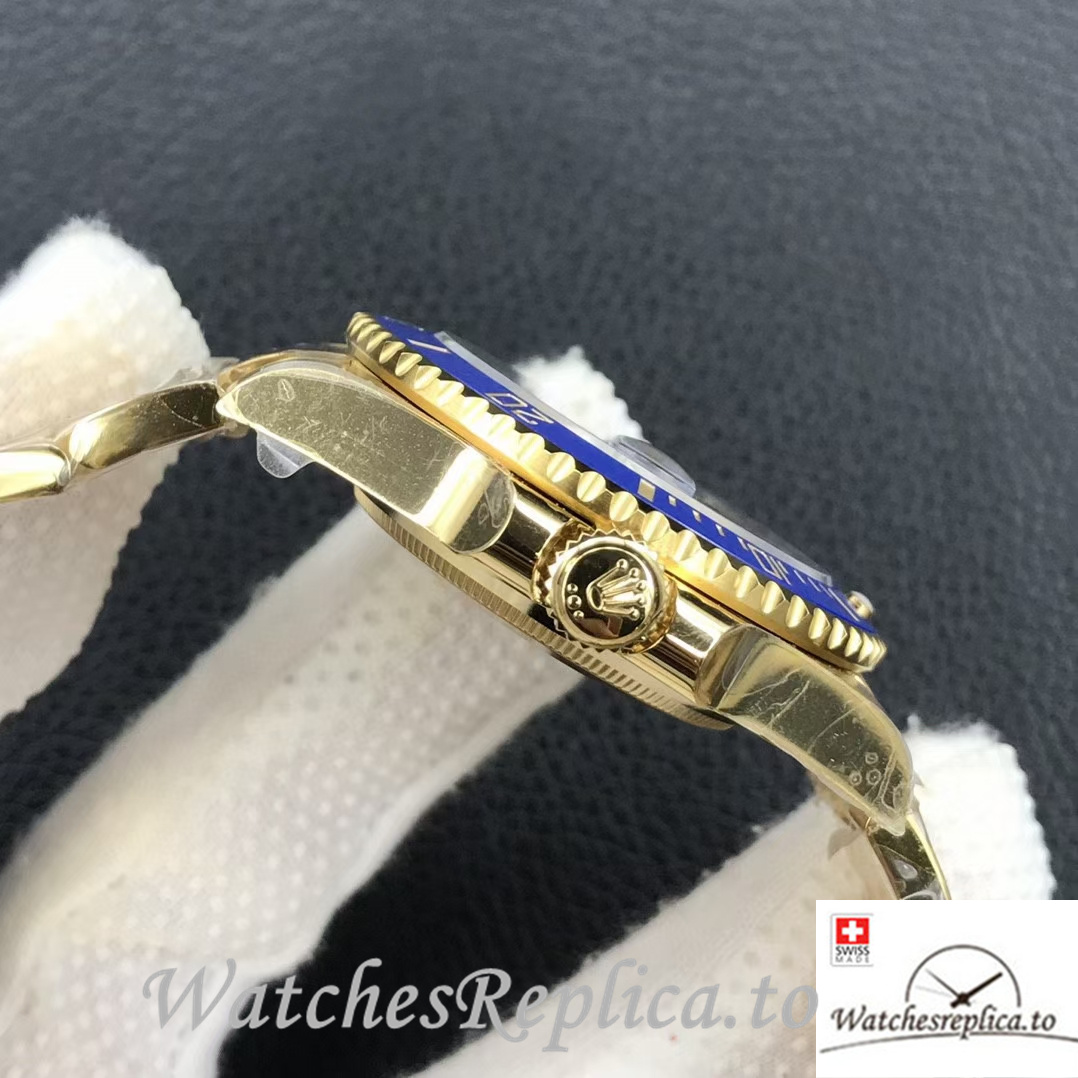 Swiss Rolex Submariner 126618 Replica Yellow Gold strap 41MM - WatchesReplica.is