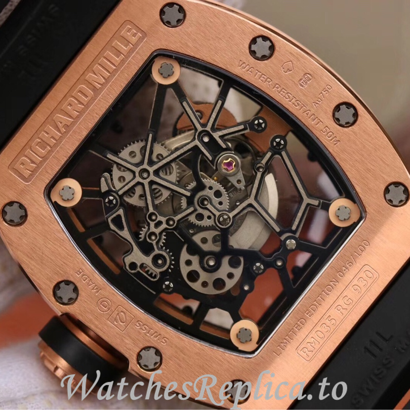 Richard Mille Replica RM035 Rubber strap 50MM - WatchesReplica.is