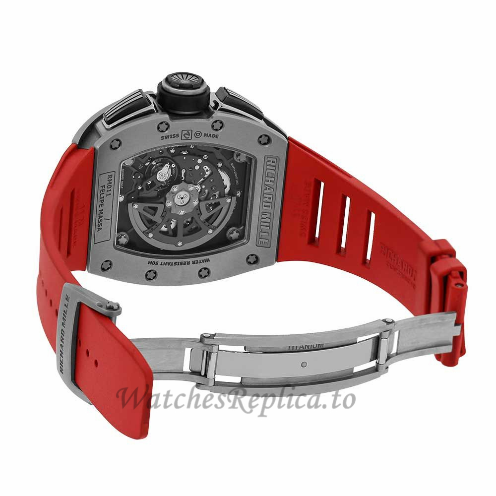 Richard Mille Replica Felipe Massa Titanium Chronograph 49MM Watch M01107005 - WatchesReplica.is