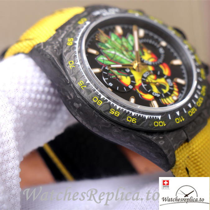 Swiss Rolex Daytona Replica Canvas strap 40MM - WatchesReplica.is