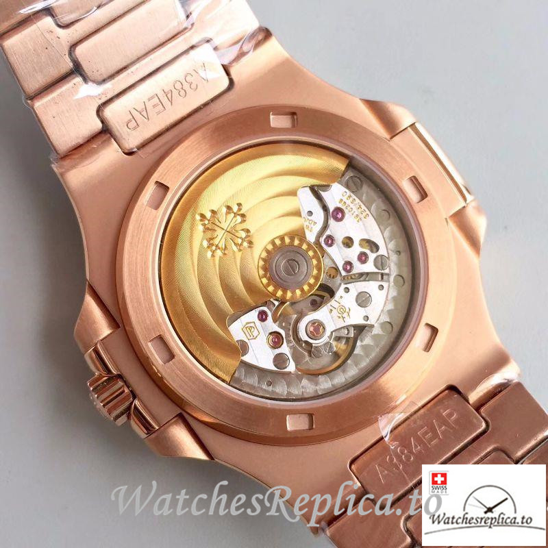 Swiss Patek Philippe Nautilus Jumbo Replica 5719/10G-010 Diamonds Bezel 40MM - WatchesReplica.is