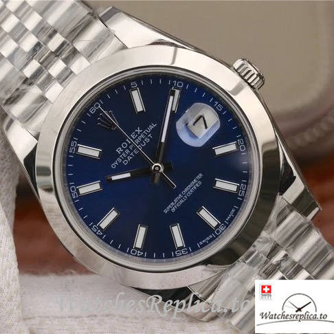 Swiss Rolex Datejust Replica 126300-0002 Stainless steel strap 41MM - WatchesReplica.is