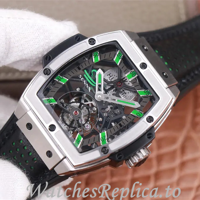 Hublot Replica MASTERPIECE Series Leather strap 45MM - WatchesReplica.is