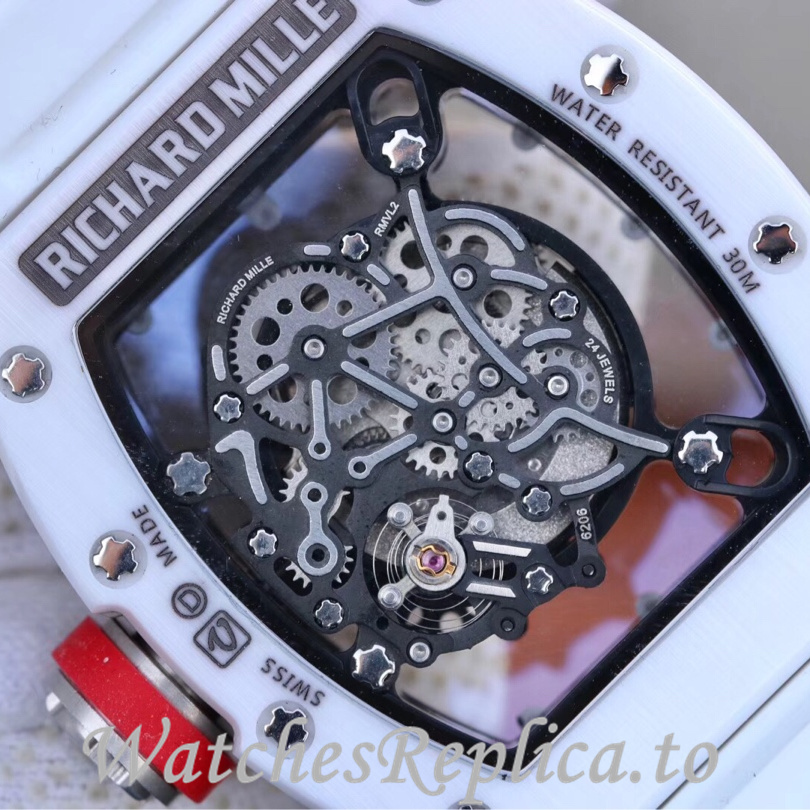 Richard Mille Replica RM055 Rubber strap 50MM - WatchesReplica.is