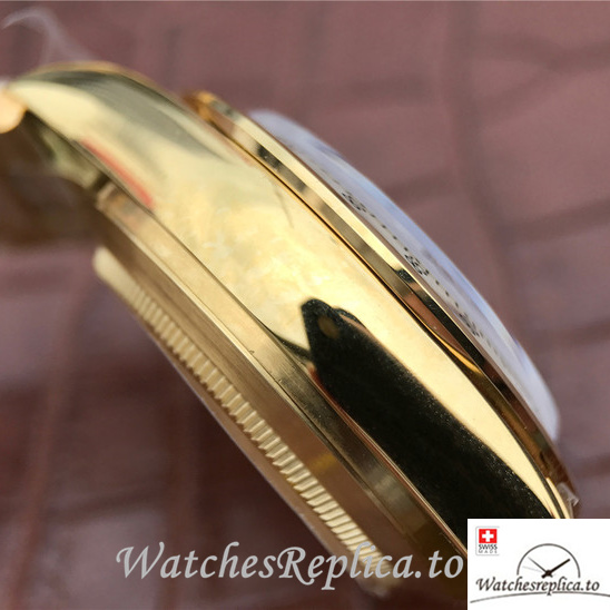 Swiss Rolex Daytona 116508 Yellow Gold strap 40MM - WatchesReplica.is