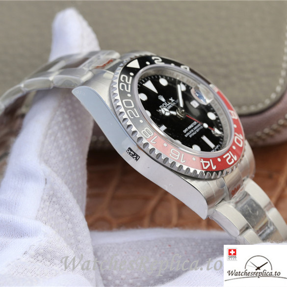 Swiss Rolex GMT-Master Replica 116710 Stainless steel strap 40MM - WatchesReplica.is