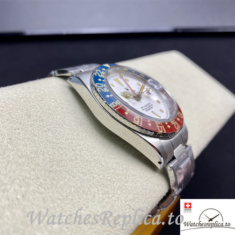 Swiss Rolex GMT Master 16710 Replica Stainless steel strap 40MM - WatchesReplica.is