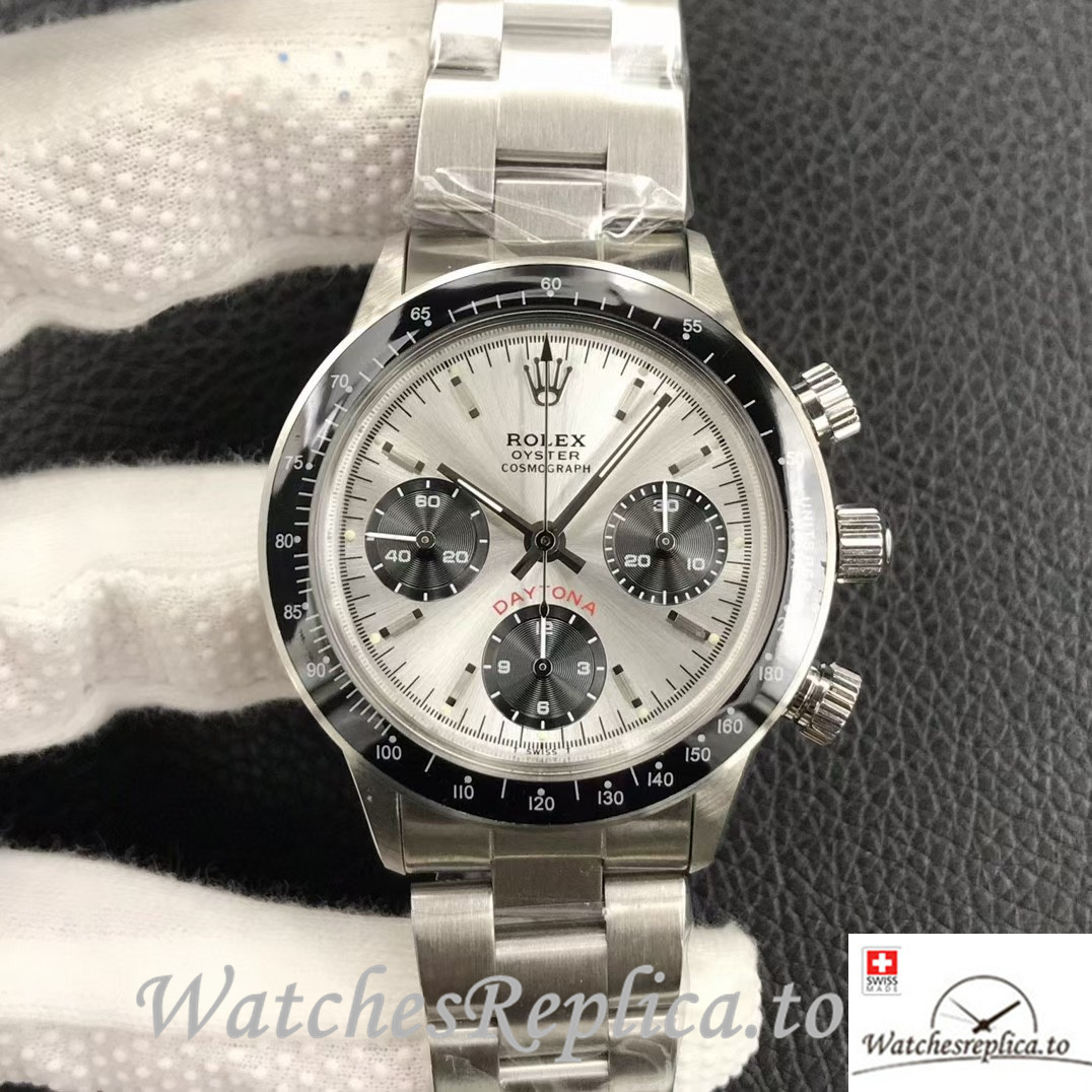 Swiss Rolex Daytona Replica 6239 Stainless steel strap 37MM - WatchesReplica.is