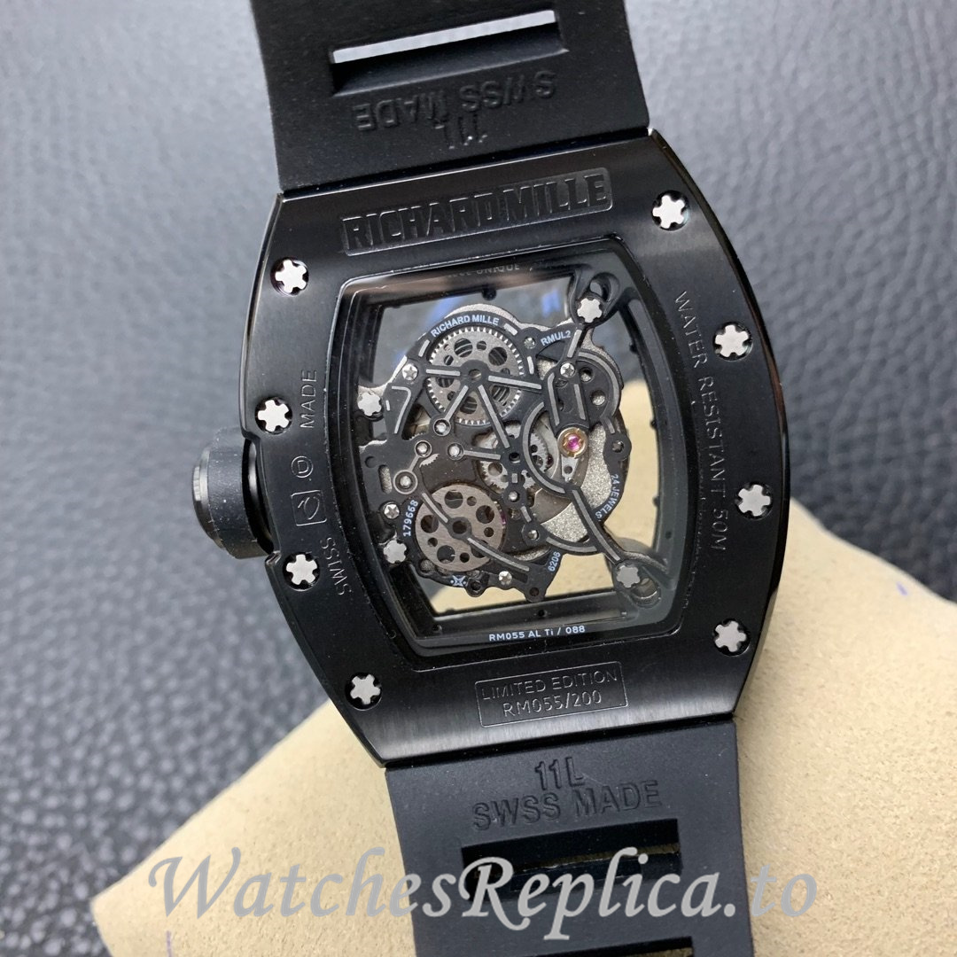 Richard Mille Replica RM055 Rubber strap 50MM - WatchesReplica.is