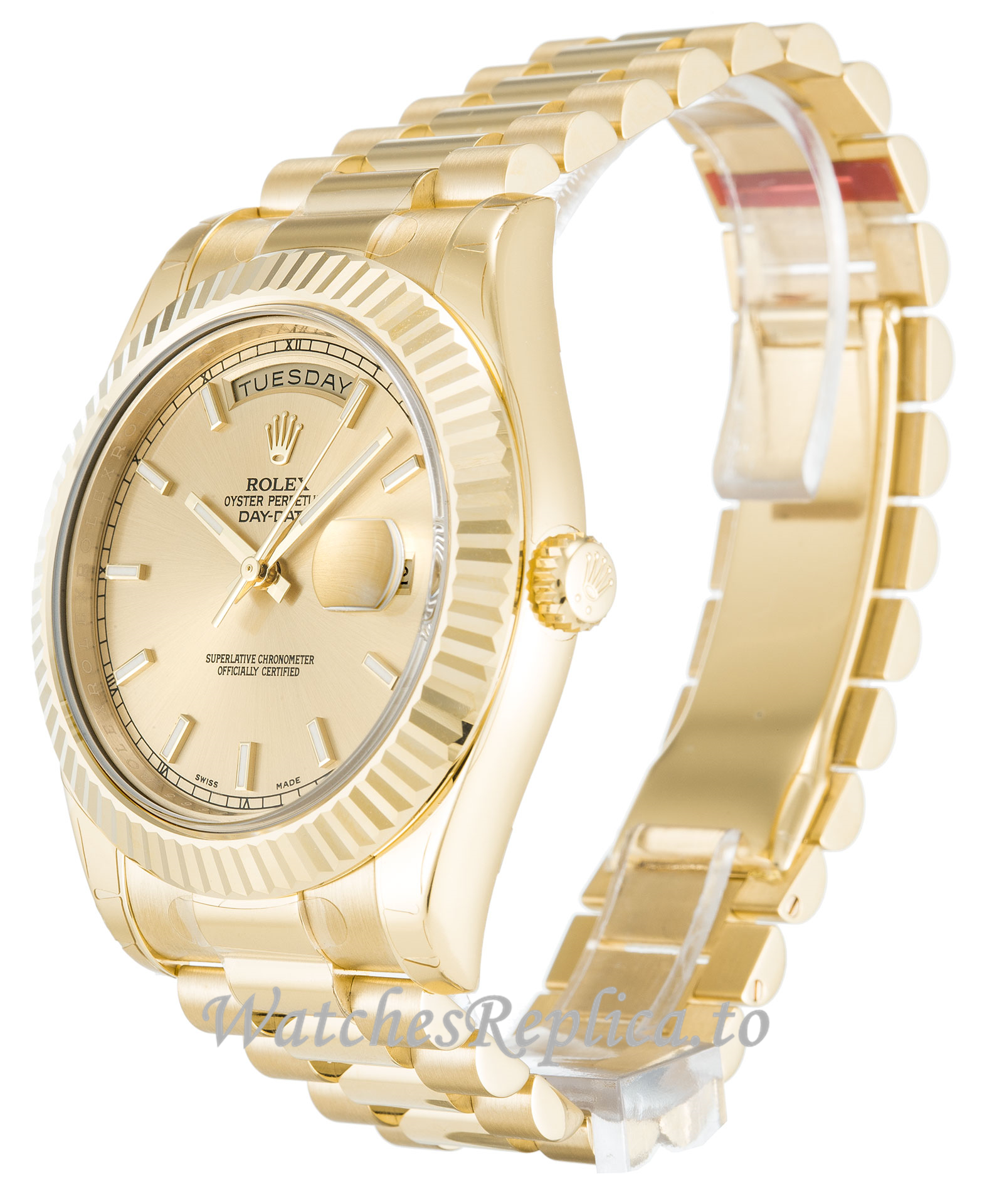 Rolex Day-Date II Champagne Dial 218238 - WatchesReplica.is