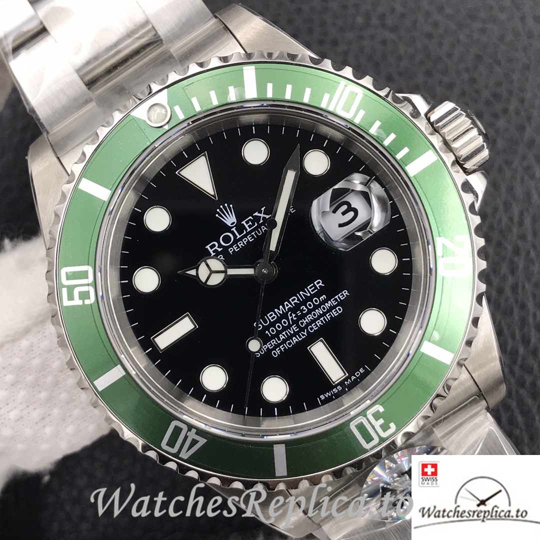 Swiss Rolex Submariner 116610 Replica Stainless steel strap 40MM - WatchesReplica.is