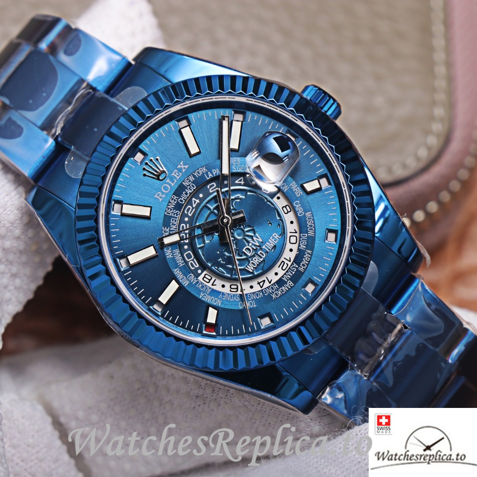 Swiss Rolex Sky Dweller Replica 326934 Stainless steel strap 40MM - WatchesReplica.is