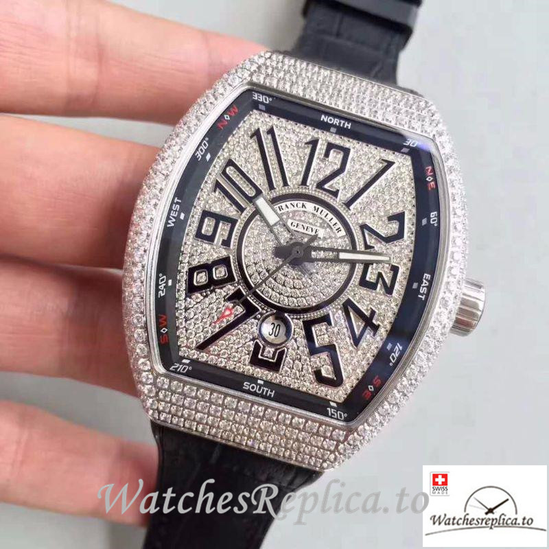 Swiss Franck Muller Replica 8880 SC DT 001 Black Strap 42MMx 46.5MM x 16MM - WatchesReplica.is