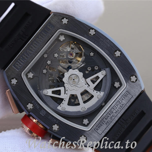 Richard Mille Replica RM011 Rubber strap 50MM - WatchesReplica.is