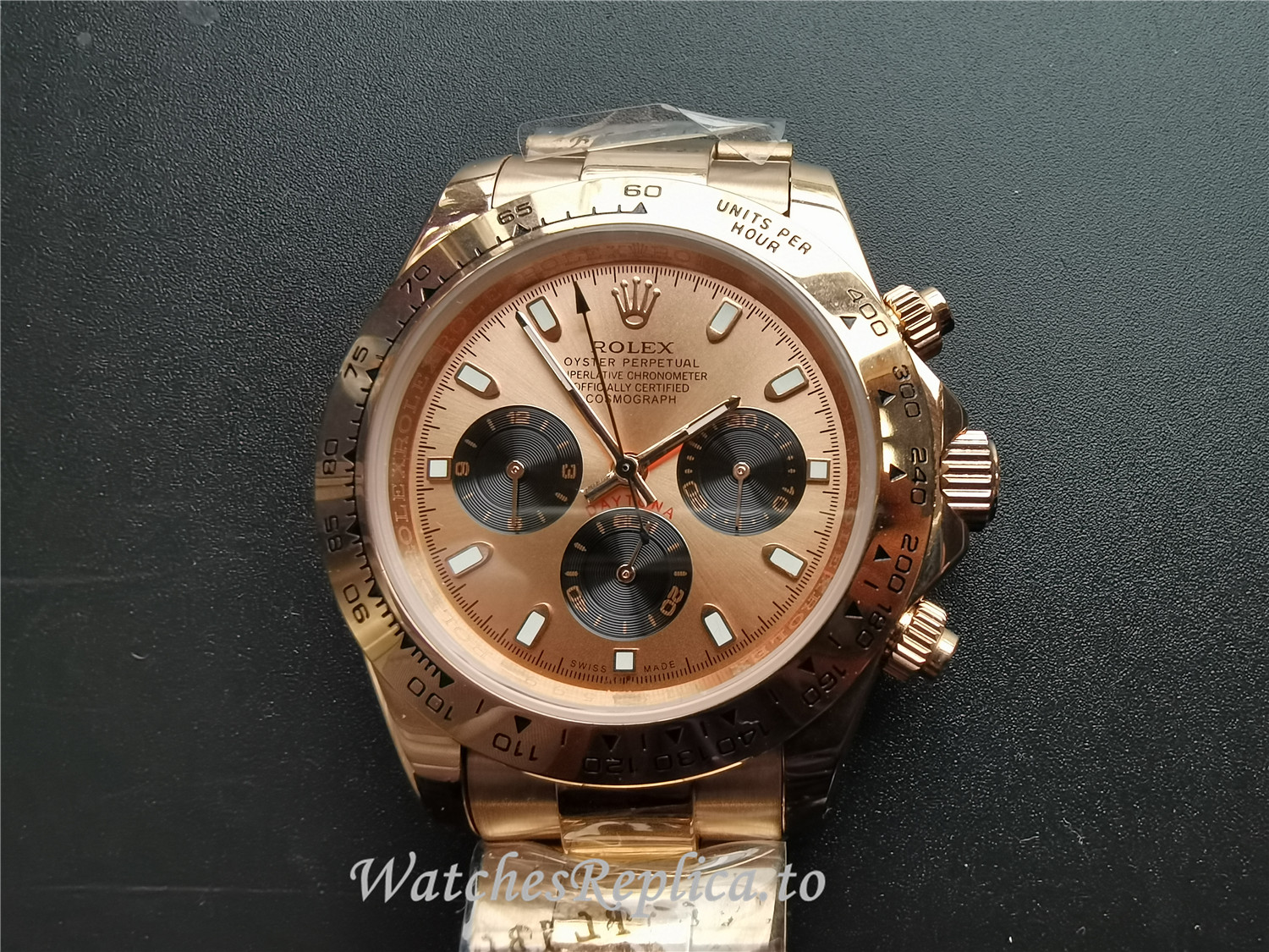 Rolex Daytona Rose Dial 116505 - WatchesReplica.is