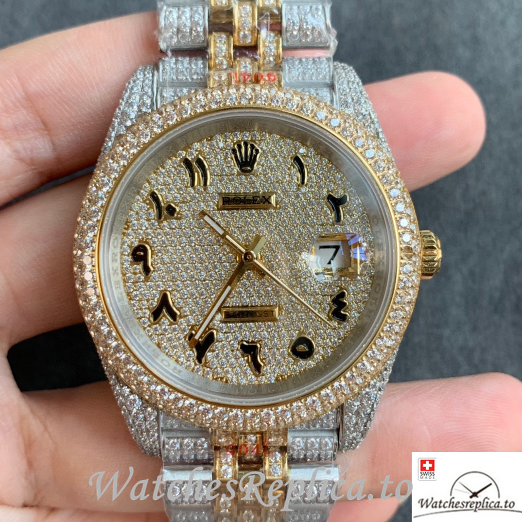 Swiss Rolex Datejust Replica Stainless steel strap 41MM - WatchesReplica.is