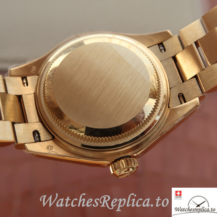 Swiss Rolex Datejust 279178-0001 Yellow Gold strap 28MM - WatchesReplica.is
