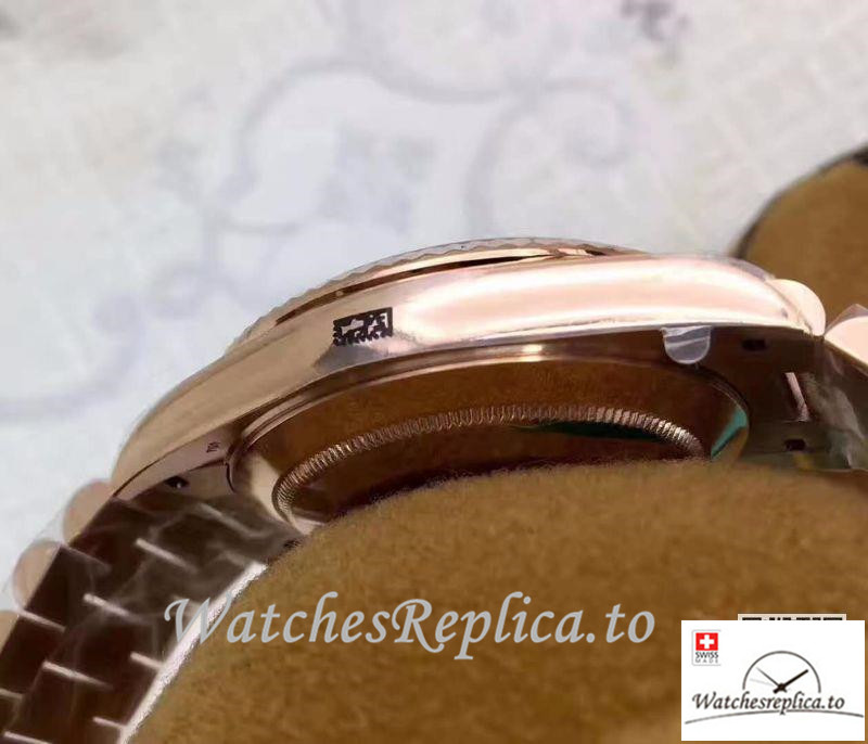 Swiss Rolex Day Date Replica 228235 Roman Markers 40MM - WatchesReplica.is