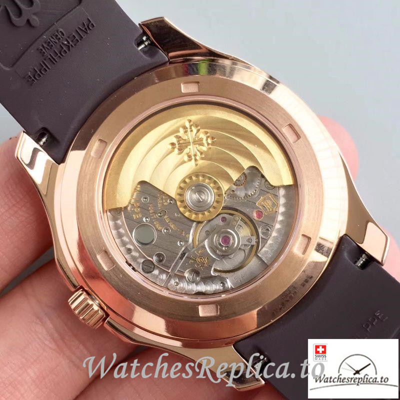 Swiss Patek Philippe Aquanaut Jumbo Replica 5167R-001 Brown Strap 40.5MM - WatchesReplica.is