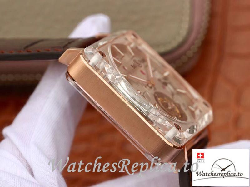 Swiss Bell & Ross Replica BR-X2 Brown Strap 42.5MM - WatchesReplica.is