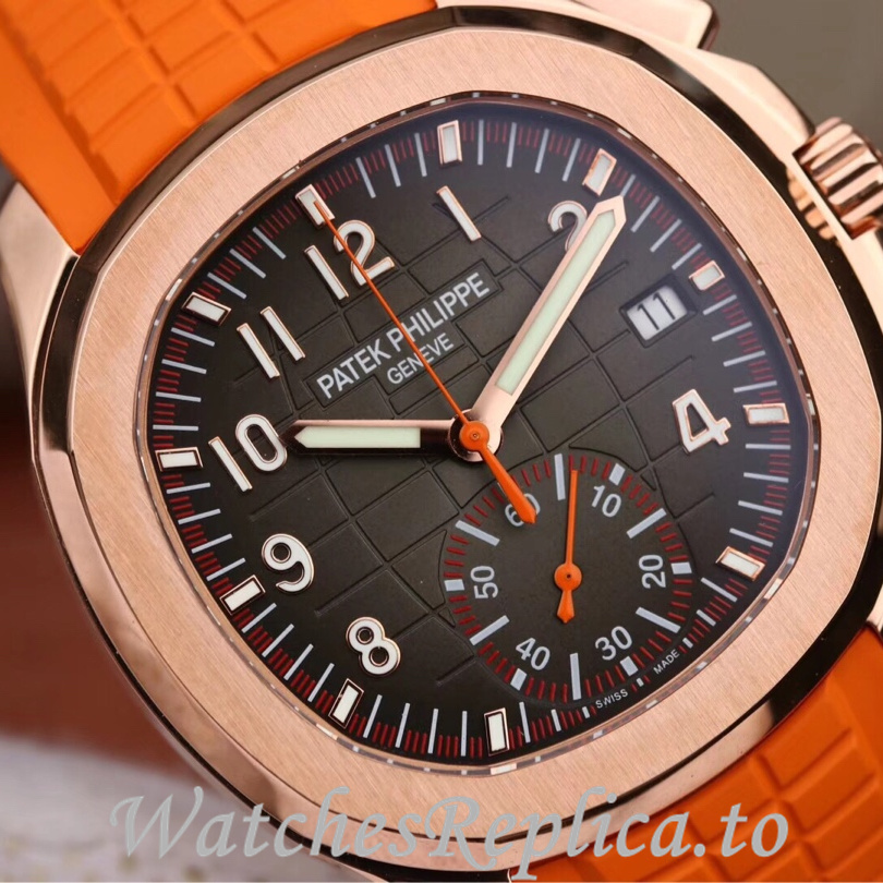 Patek Philippe Replica Aquanaut 5968A-001 Rubber strap 42.2MM - WatchesReplica.is