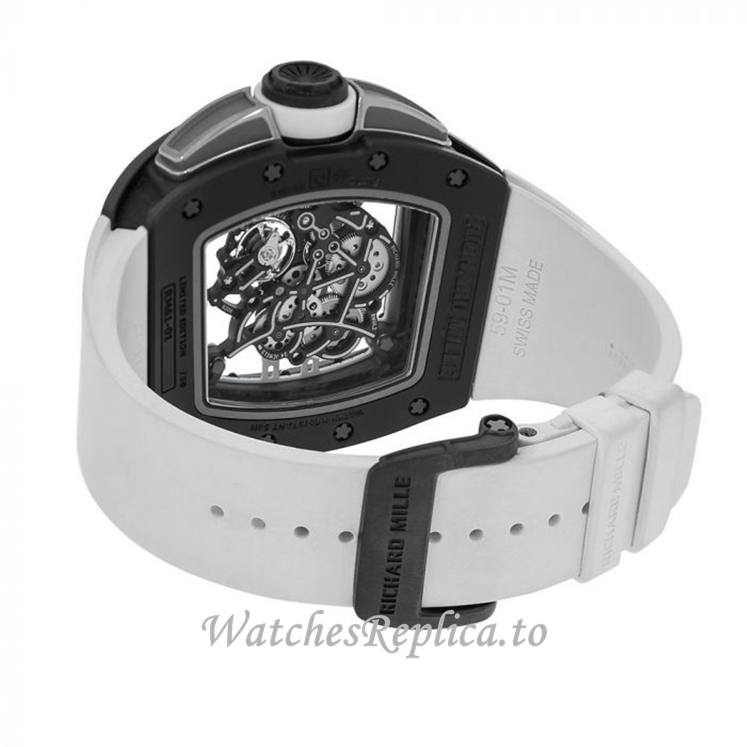Richard Mille Yohan Blake Monochrome Edition Carbon Ceramic Replica Watch 50MM - WatchesReplica.is