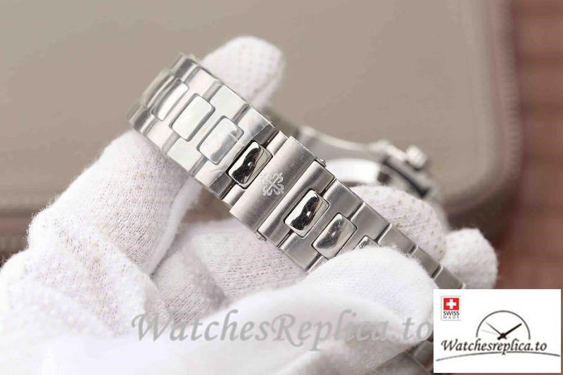 Swiss Patek Philippe Nautilus Annual Calendar Moonpha Replica 5726/1A-010 Stick Markers 40MM - WatchesReplica.is