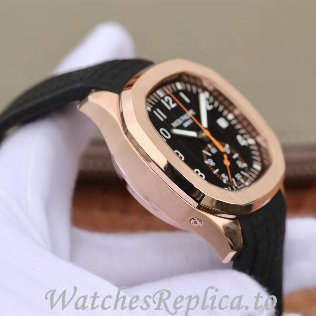 Patek Philippe Replica Aquanaut 5968A-001 Rubber strap 42.2MM - WatchesReplica.is