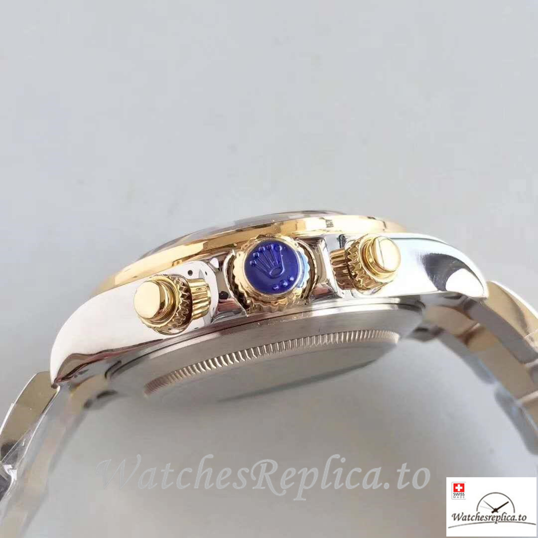 Swiss Rolex Daytona Cosmograph Replica 116503 002 Yellow Gold Strap 40MM - WatchesReplica.is