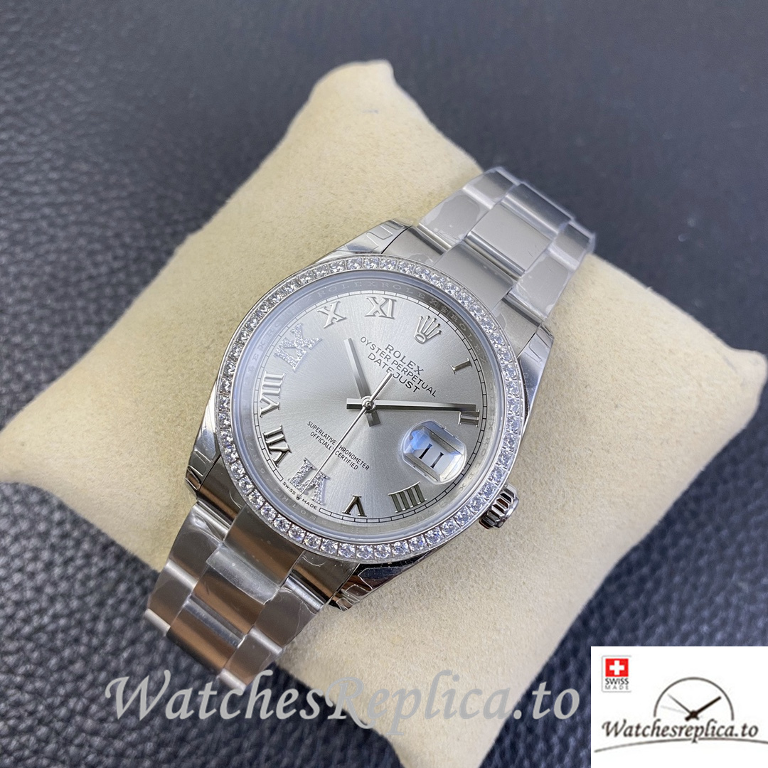 Swiss Rolex Datejust Replica 126233 Stainless steel strap 36MM - WatchesReplica.is