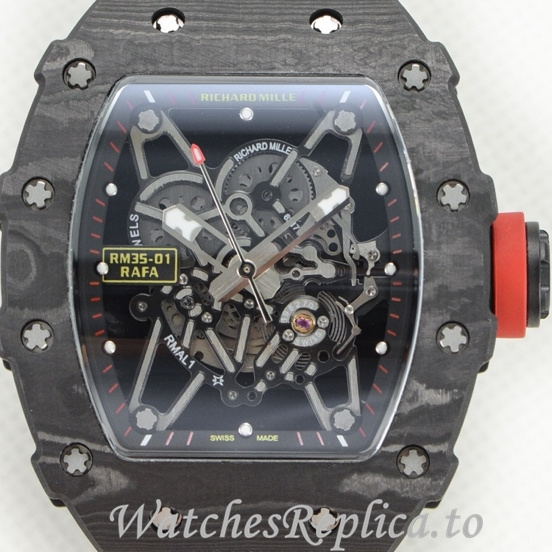 Richard Mille Replica RM35-01 Canvas strap 50MM - WatchesReplica.is