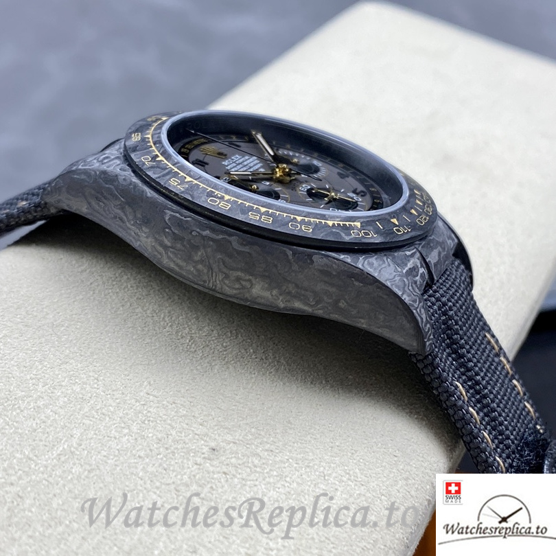 Swiss Rolex Daytona Avia Grey Replica Canvas strap 40MM - WatchesReplica.is