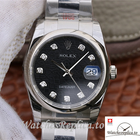 Swiss Rolex Datejust Replica 116234 Stainless steel strap 36MM - WatchesReplica.is