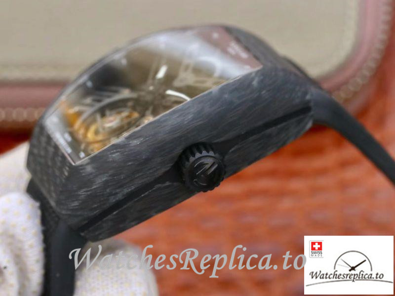 Swiss Franck Muller Vanguard Replica V45 T SQT Black Strap 44MM×53.7MM - WatchesReplica.is