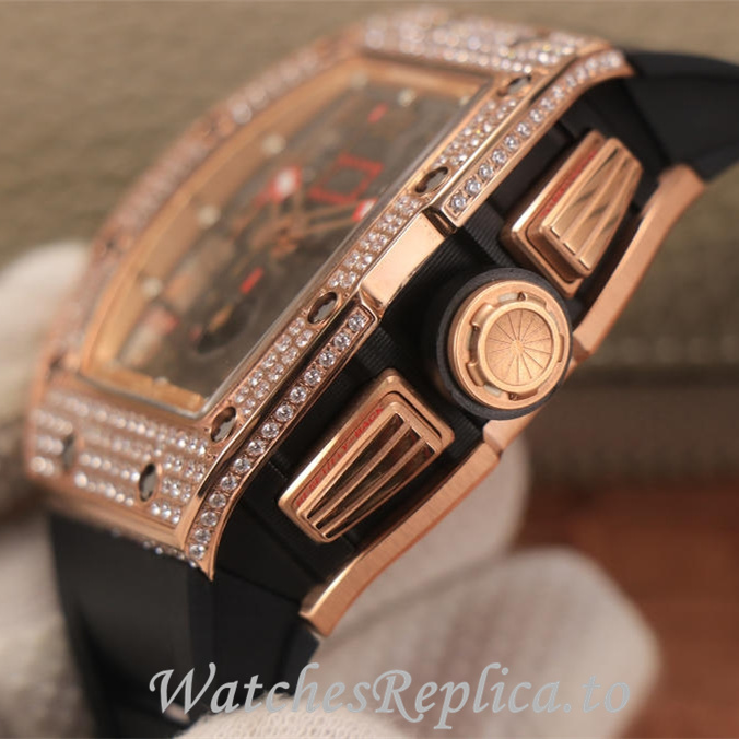Richard Mille Replica RM011 Rubber strap 50MM - WatchesReplica.is