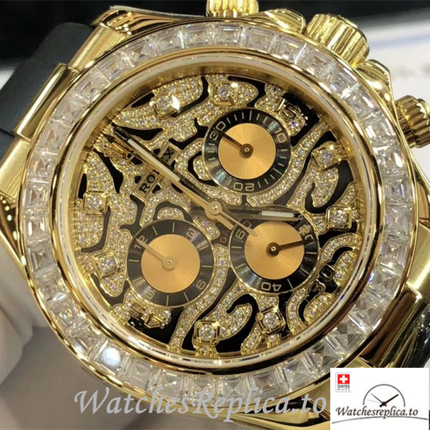 Swiss Rolex Daytona Replica 116588 Rubber strap 40MM - WatchesReplica.is